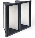 A Purolator SERVA CELL 2VS extremely tough,  damage resistant mini pleated air filter.