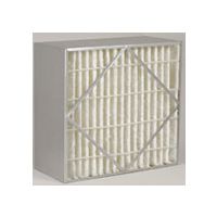 A Purolator AERO CELL S medium and high-efficiency, rigid, synthetic, fiberglass air filter.