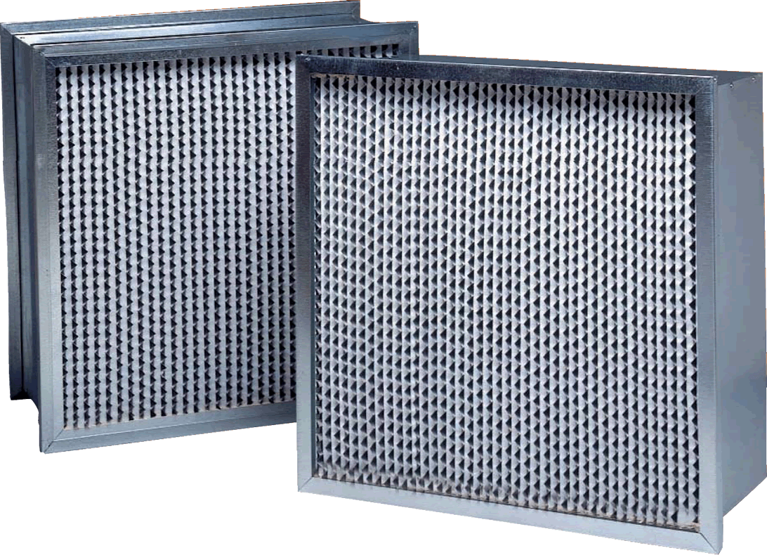 SERVA-CELL A pair of Purolator SERVA CELL high efficiency, extended surface, ASHRAE rated, pleated air filters.